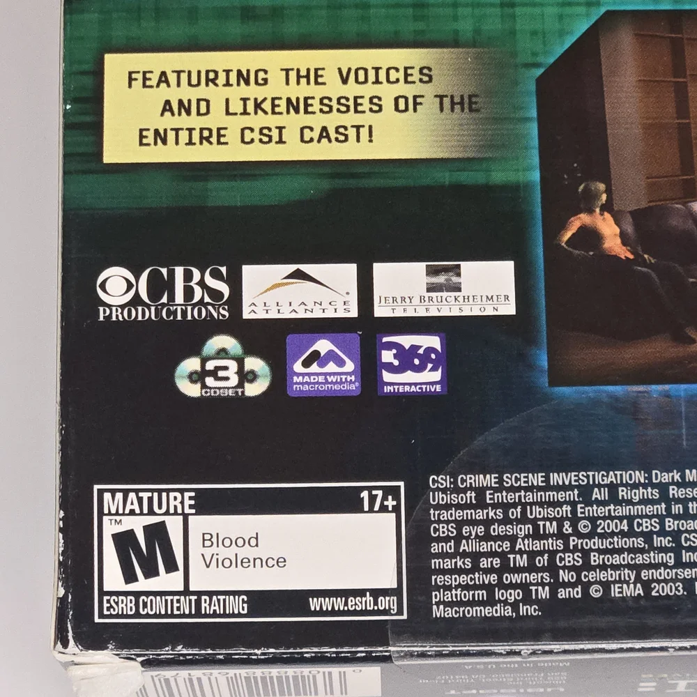 CSI Dark Motives PC Game Complete 3 Disc Set w Case Manual